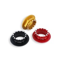 CNC Racing Bi-Color Right Hand (Wheel) Rear Axle Nut for small hub (5 hole) Ducati